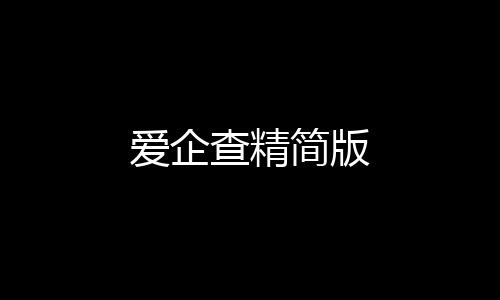 爱企查精简版下载