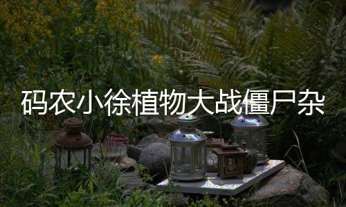 码农小徐植物大战僵尸杂交版下载