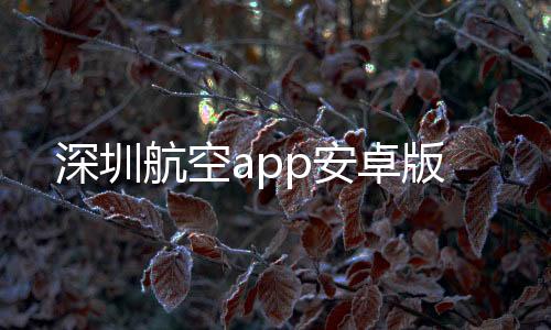 深圳航空app安卓版下载