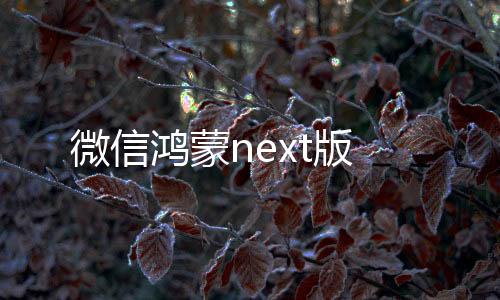 微信鸿蒙next版下载